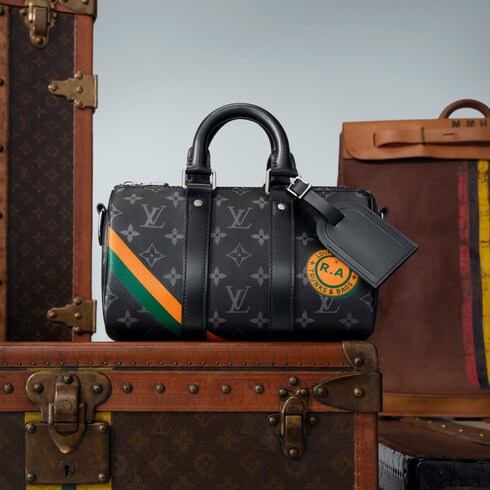 Keepall Bandoulière 25 Monogram Eclipse in Men's Bags All Bags collections by Louis Vuitton